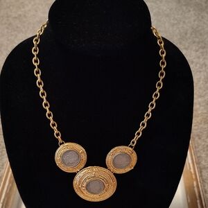 SALE!! EUC Elegant Gold and Silver Necklace- Costume Jewelry